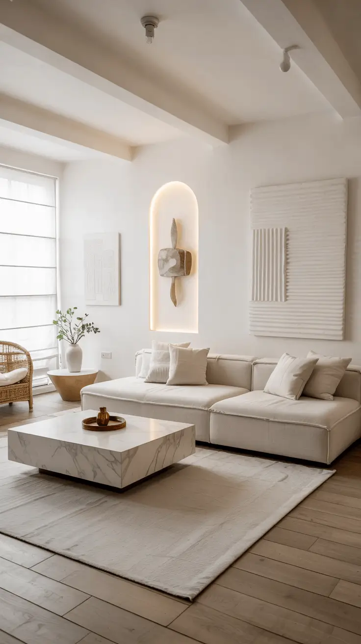 White Living Room Ideas 2026: Modern, Cozy, Luxury & Stylish White Interiors