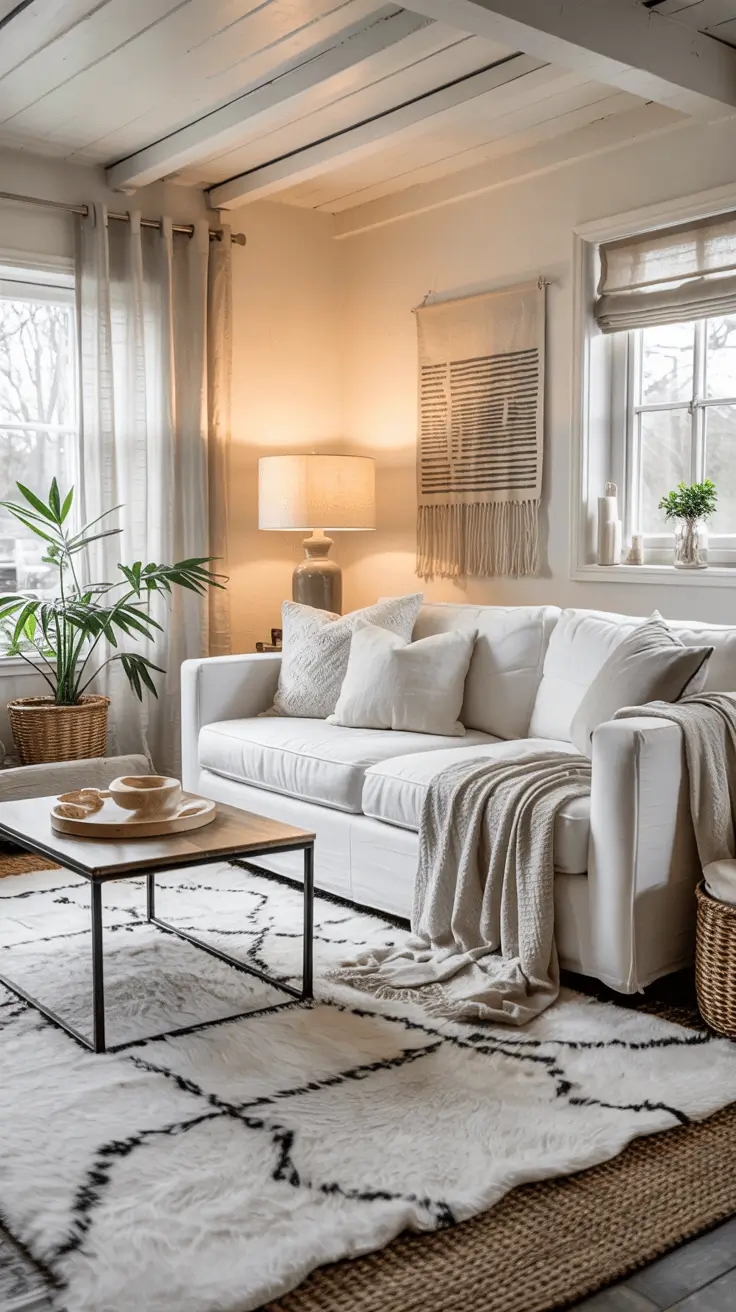 White Living Room Ideas 2026: Modern, Cozy, Luxury & Stylish White Interiors