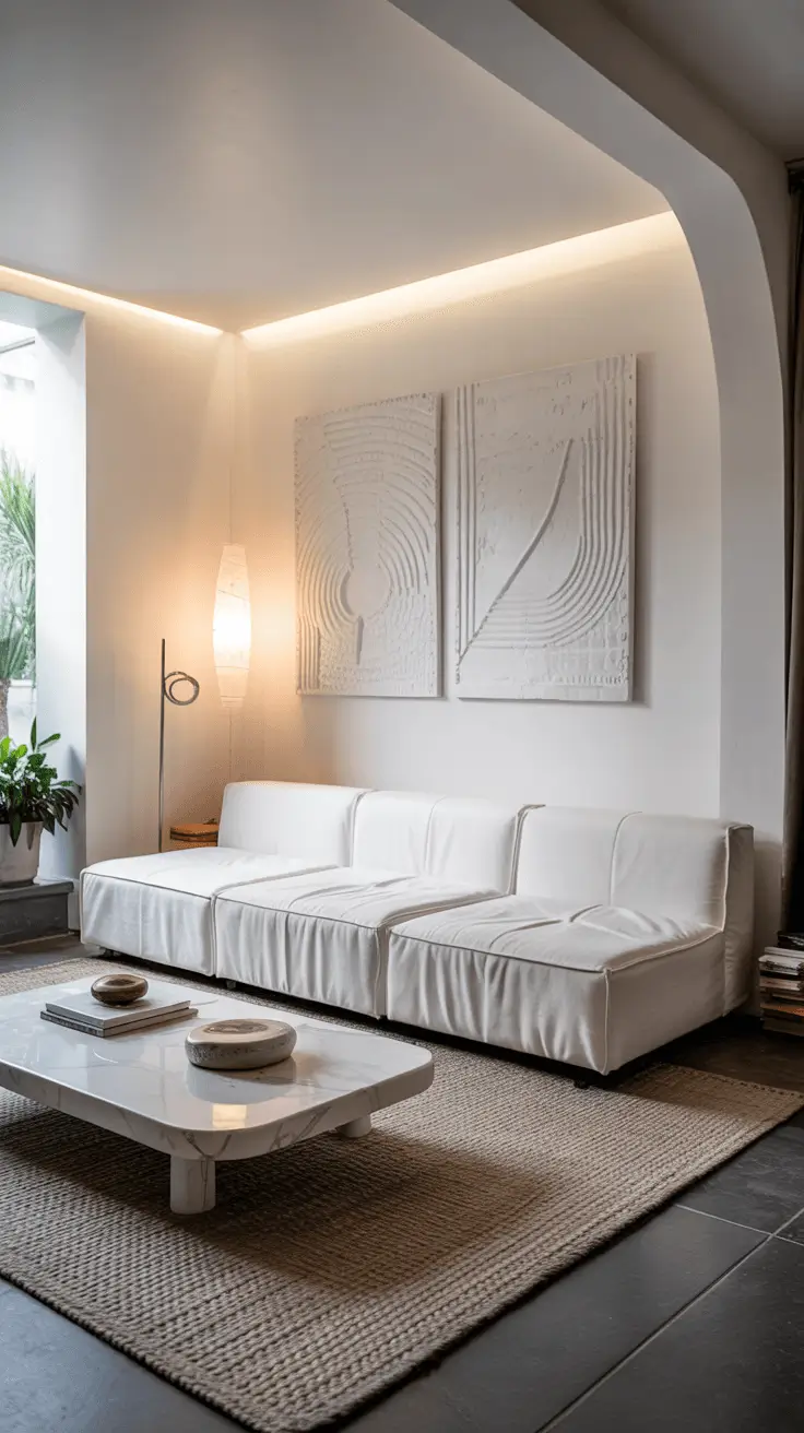 White Living Room Ideas 2026: Modern, Cozy, Luxury & Stylish White Interiors