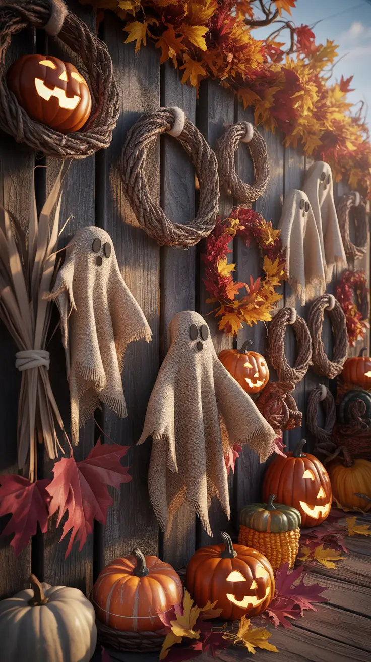 Outside Halloween Decorations Ideas 2026 13 — Fence Decorating Using Halloween Outside Decorations Diy Ideas