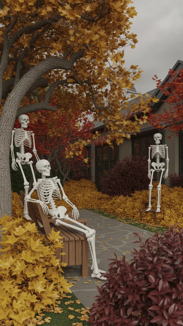 Outside Halloween Decorations Ideas 2026 03 — Halloween Decorations Ideas For Outside With Skeleton Outdoor Decor