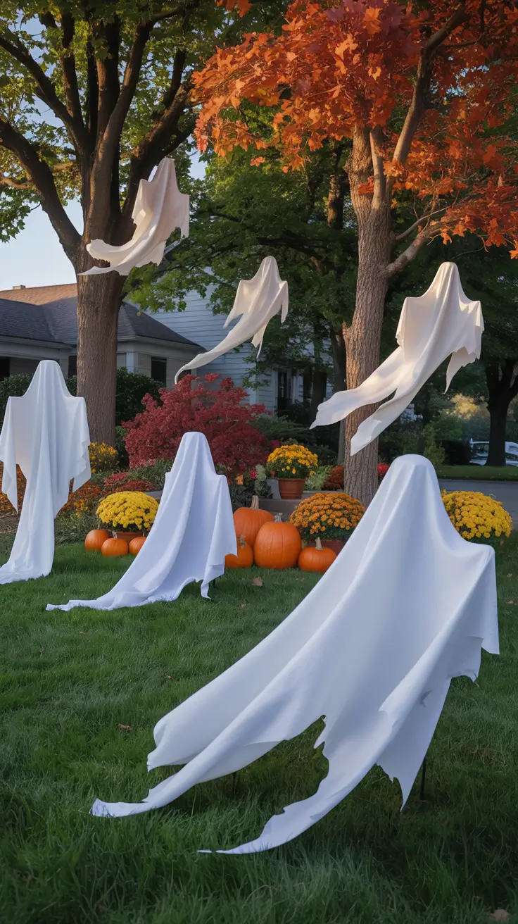 Outside Halloween Decorations Ideas 2026 05 — Ghost Decorations For Halloween Outside Ideas In The Yard