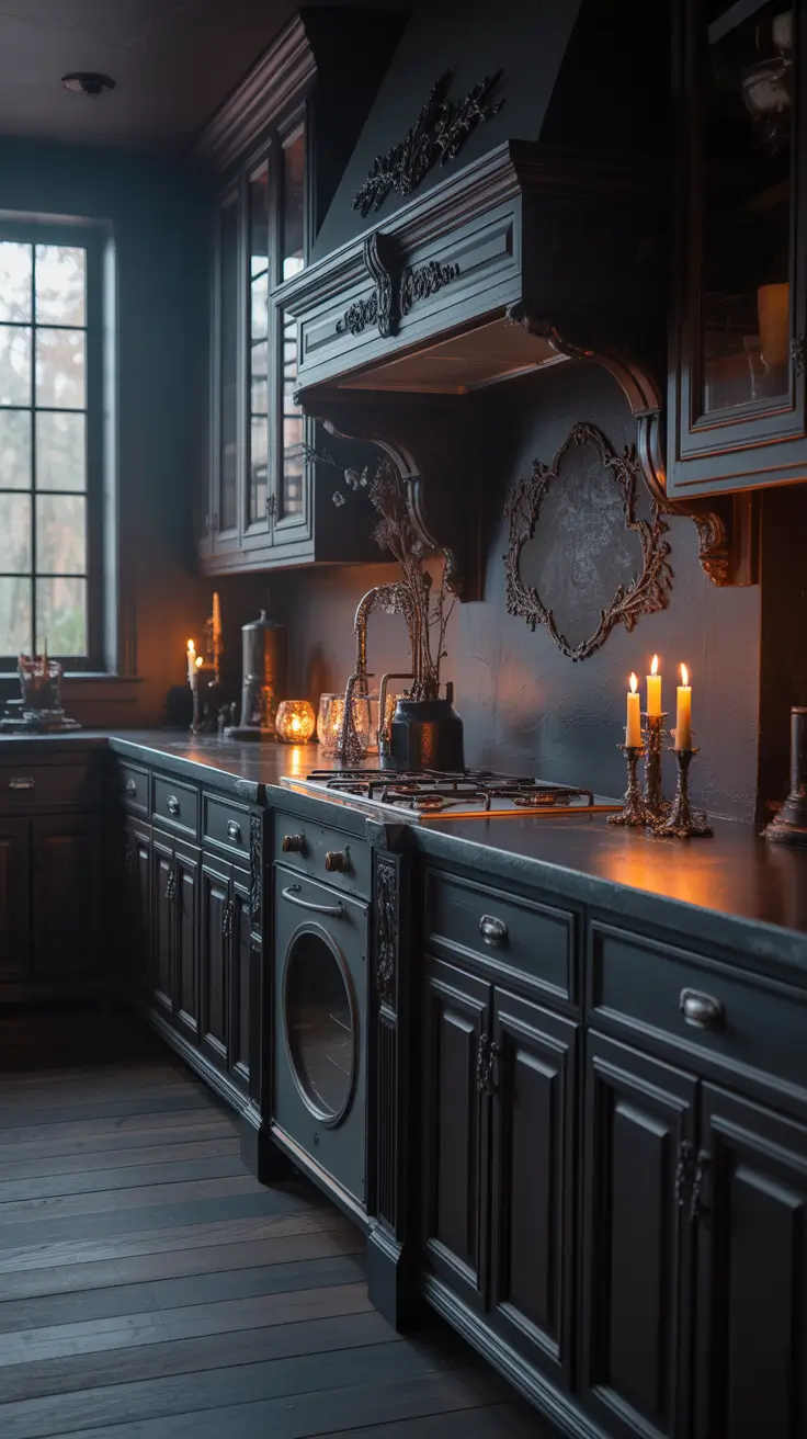 28-halloween-kitchen-decor-ideas-2026 Gothic Halloween Kitchen Decor Ideas With Dark Romance