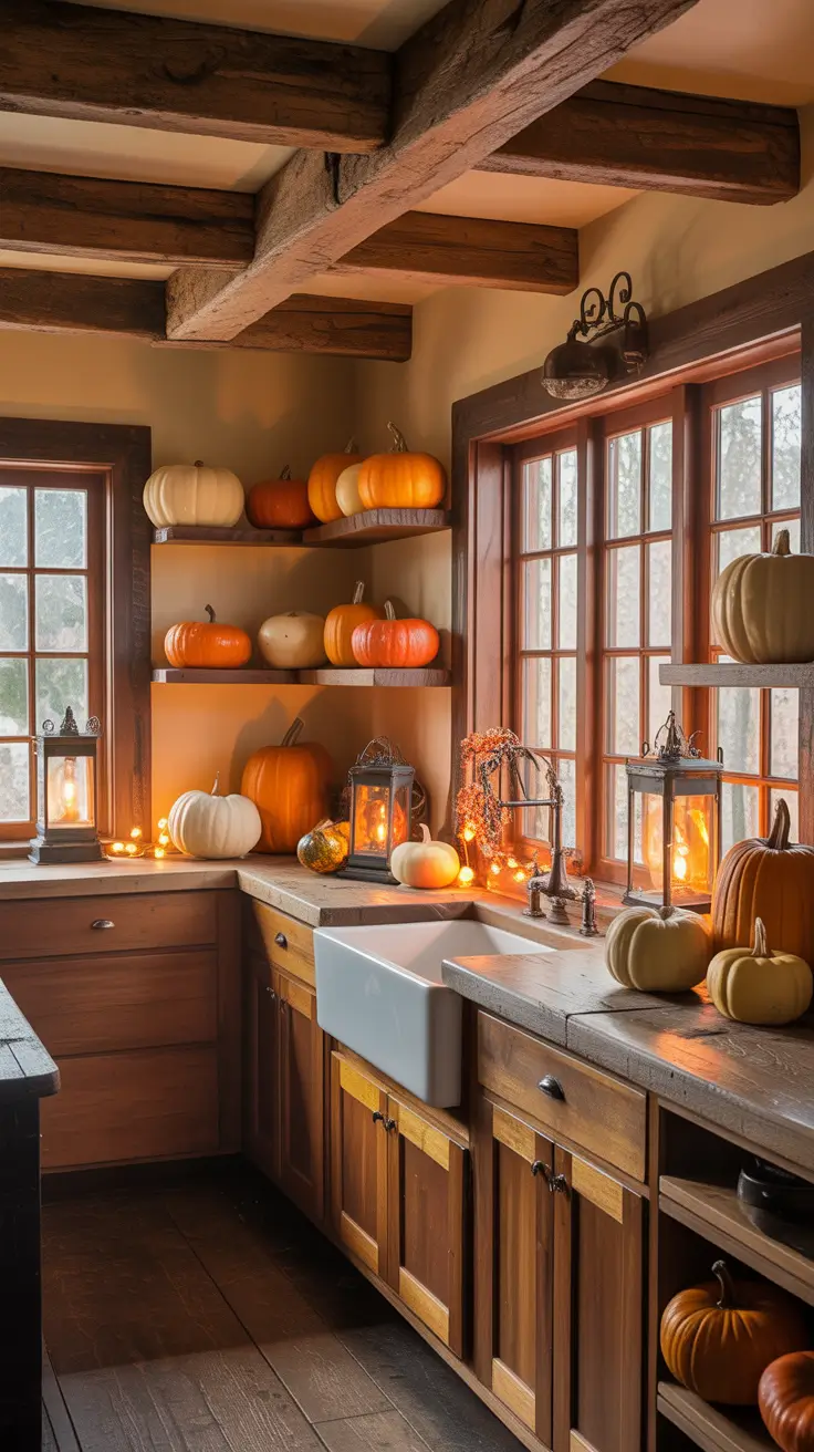 28-halloween-kitchen-decor-ideas-2026 Farmhouse Halloween Kitchen Decor Ideas With Rustic Charm