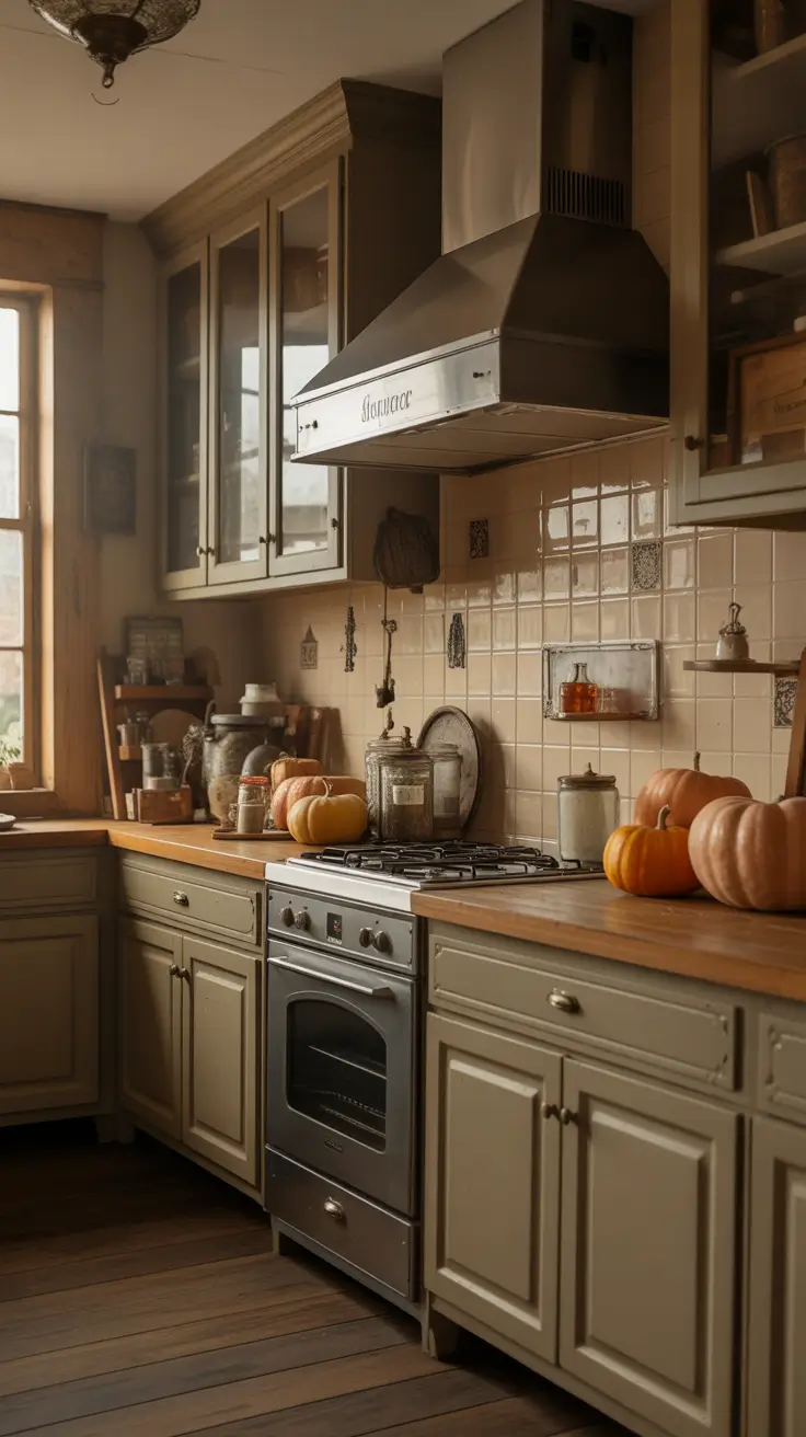 28-halloween-kitchen-decor-ideas-2026 Vintage Halloween Kitchen Decor Ideas With Old World Magic