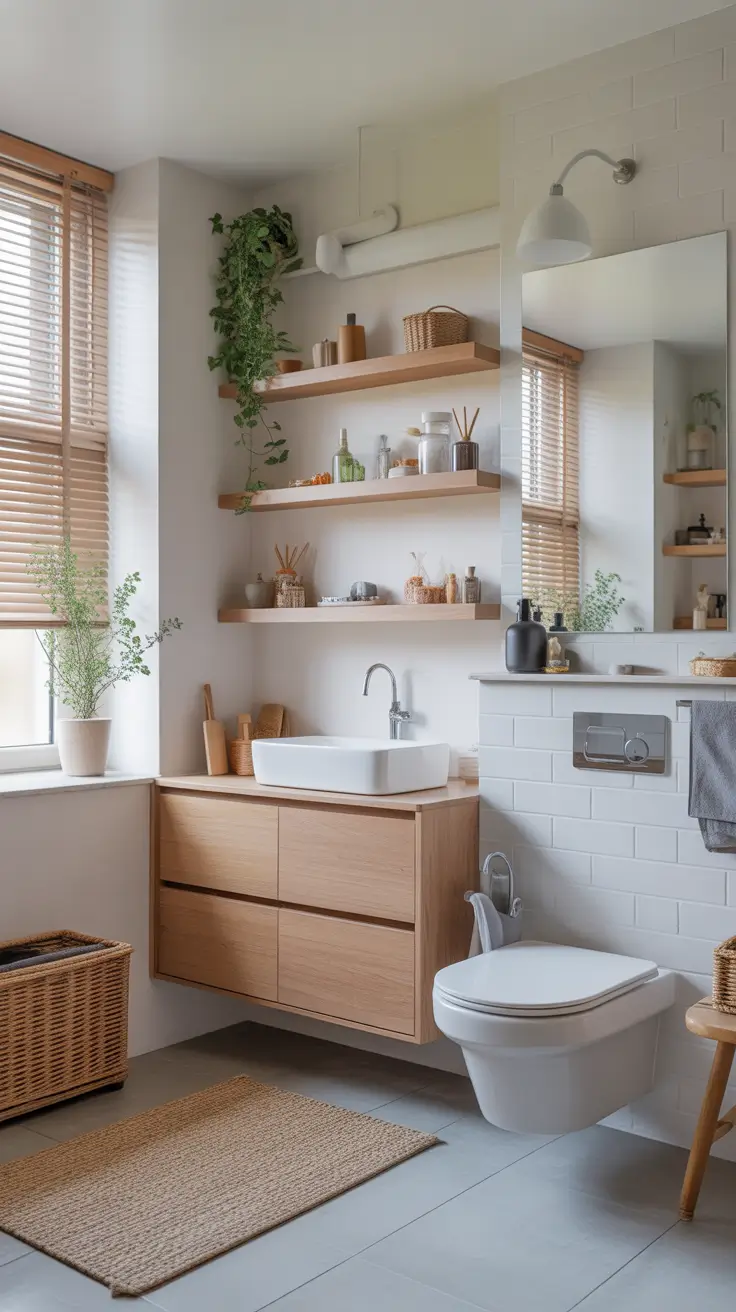 Bathroom Organizer Ideas 2026 16 – Built In Shelves For Minimal Bathroom Design