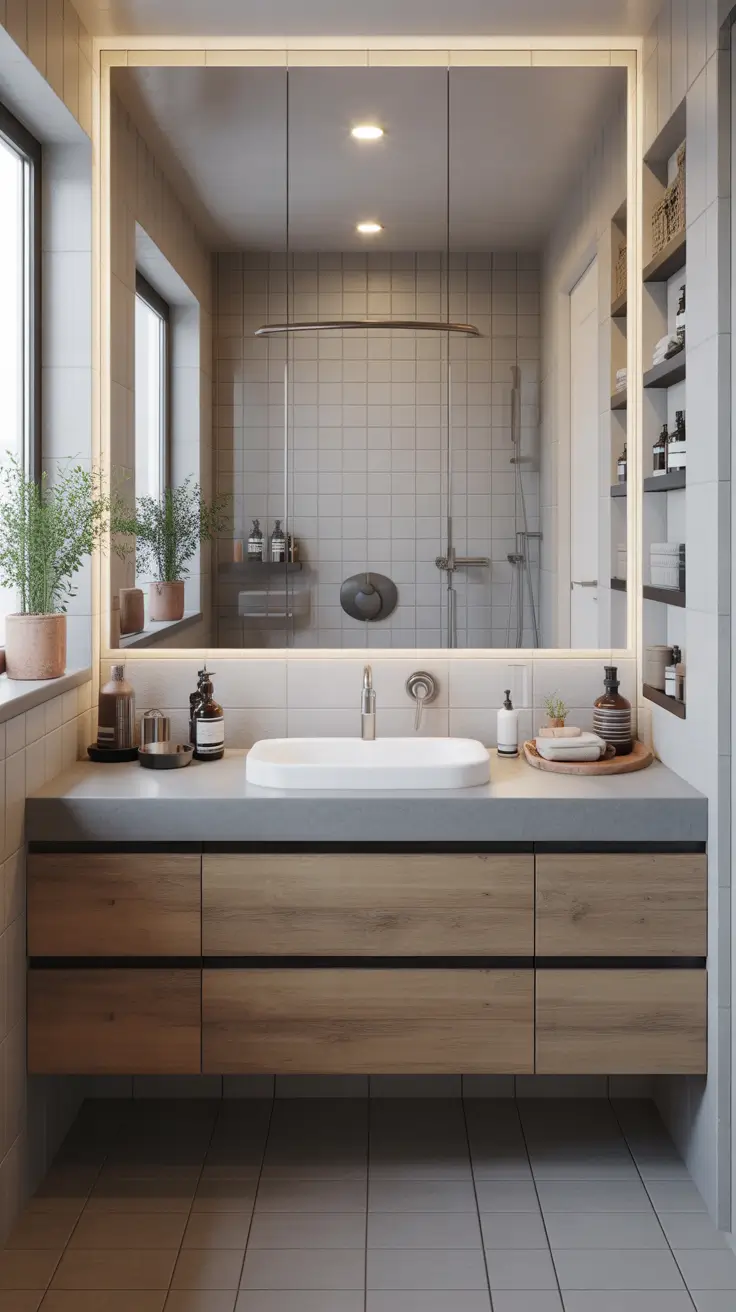 Bathroom Organizer Ideas 2026 18 – Modern Bathroom Storage Ideas With Integrated Mirror Cabinets