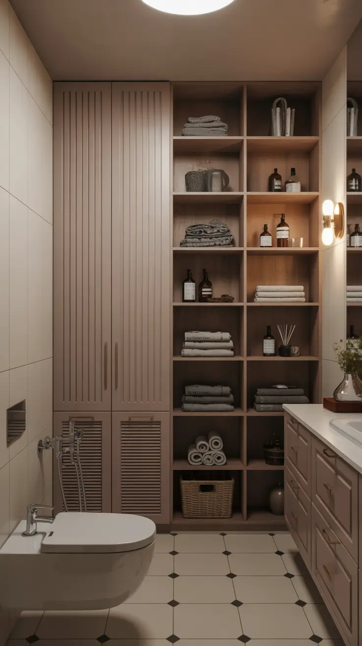 Bathroom Organizer Ideas 2026 21 – Floor To Ceiling Bathroom Storage Ideas With Custom Cabinetry