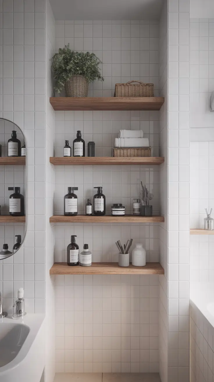 Bathroom Organizer Ideas 2026 03 – Bathroom Organizer Ideas Shelves For White Bathroom Interiors