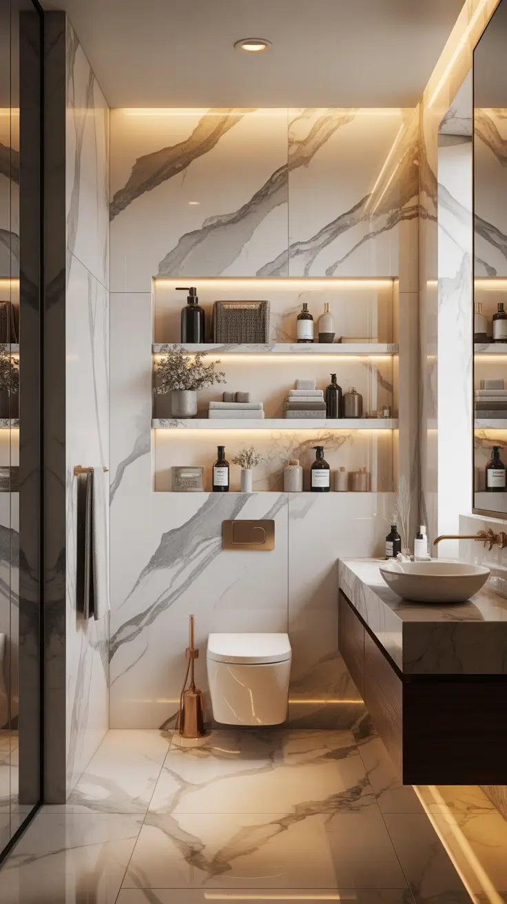 Bathroom Organizer Ideas 2026 04 – Bathroom Organizer Ideas Wall Shelves In Luxury Bathroom Design