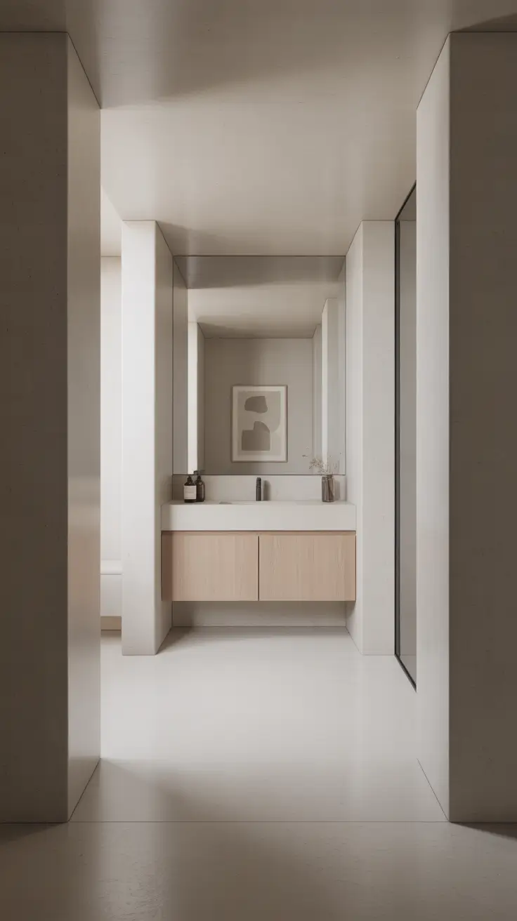 Bathroom Wall Decor Ideas Minimalist With Clean Lines And Open Space