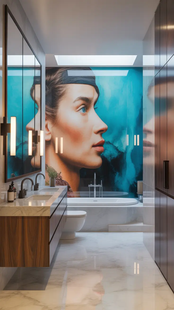 Bathroom Wall Decor Ideas Large Wall Art For A High-End Look