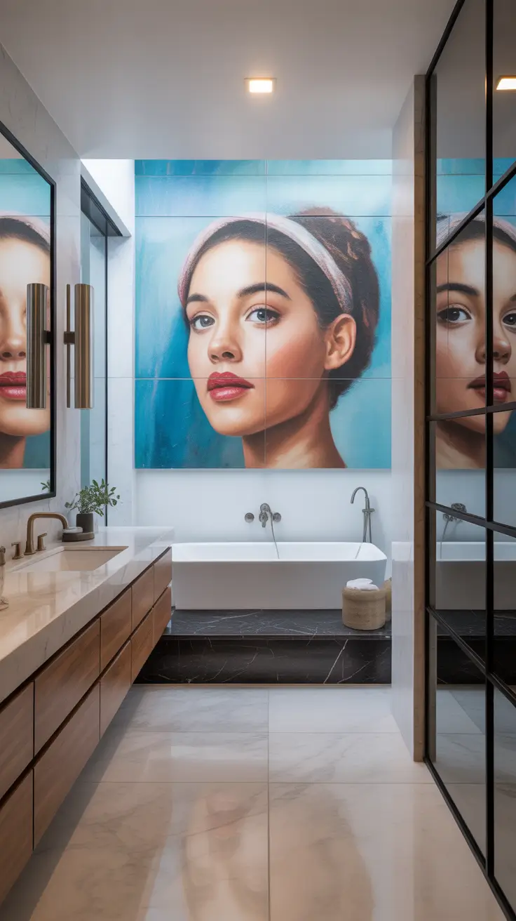 Bathroom Wall Decor Ideas Large Wall Art For A High-End Look
