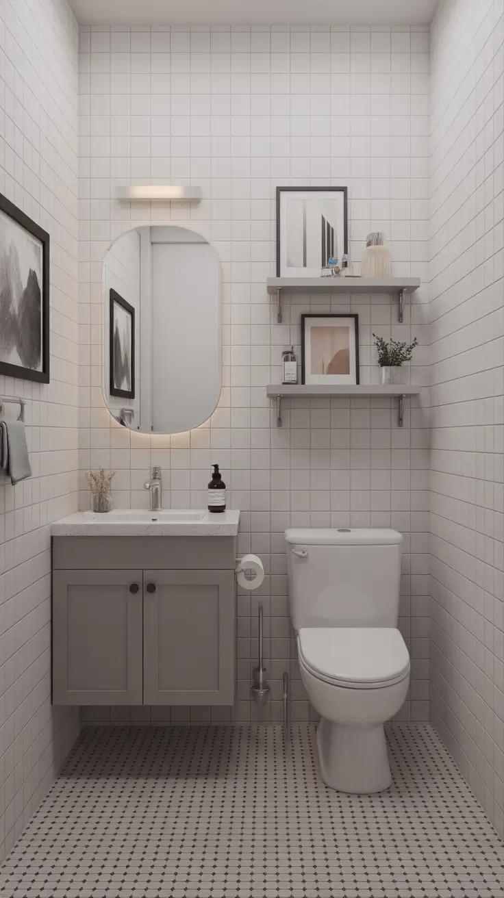 Bathroom Wall Decor Ideas Apartment Friendly Without Drilling