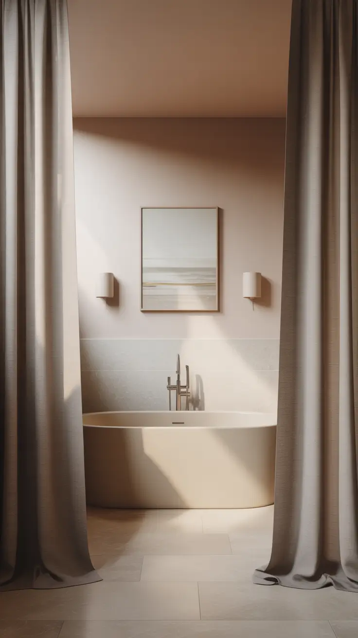 Bathroom Wall Decor Ideas Above Bathtub With Relaxing Spa Artwork