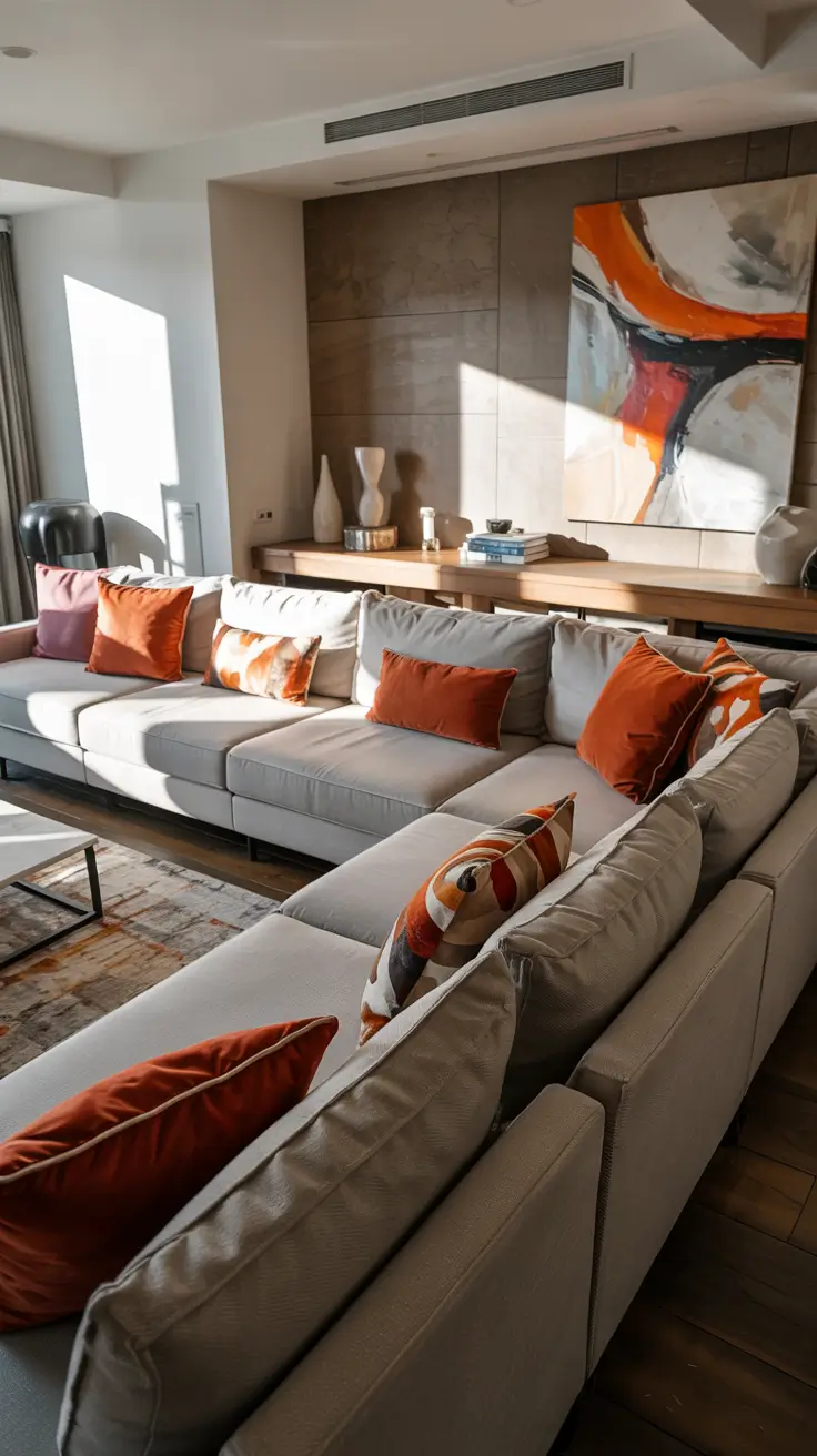 Bedroom Bench Ideas 2026 Contemporary Neutral Bench With Terracotta Accents