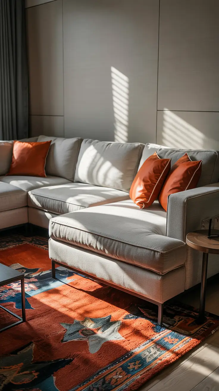 Bedroom Bench Ideas 2026 Modern Bedroom With Burnt Orange Decor