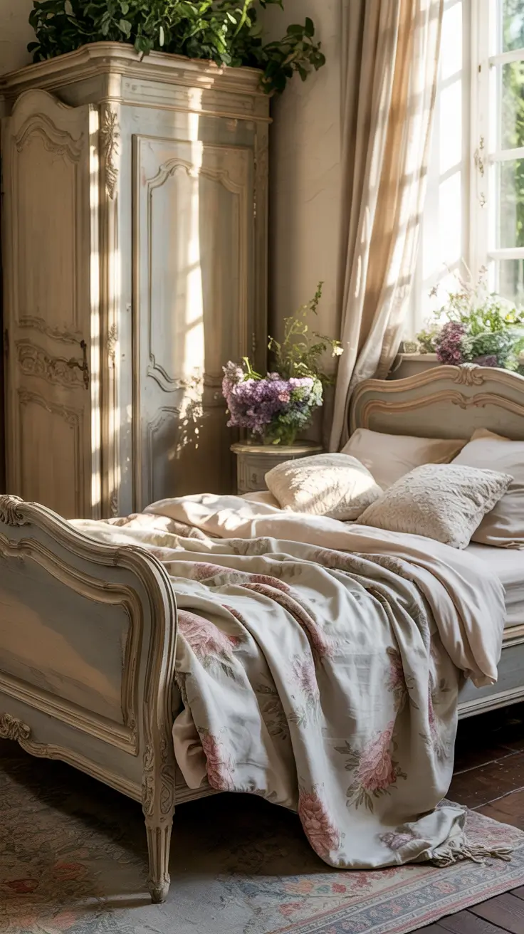French Country Bedroom Furniture Ideas With Shabby Chic Charm