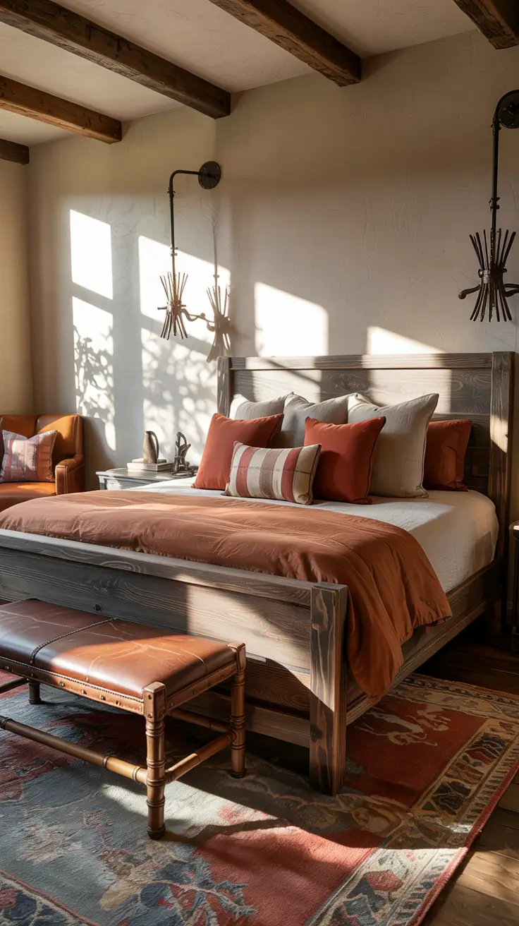 Western Bedroom Furniture Ideas With Rustic Antique Modern Touches