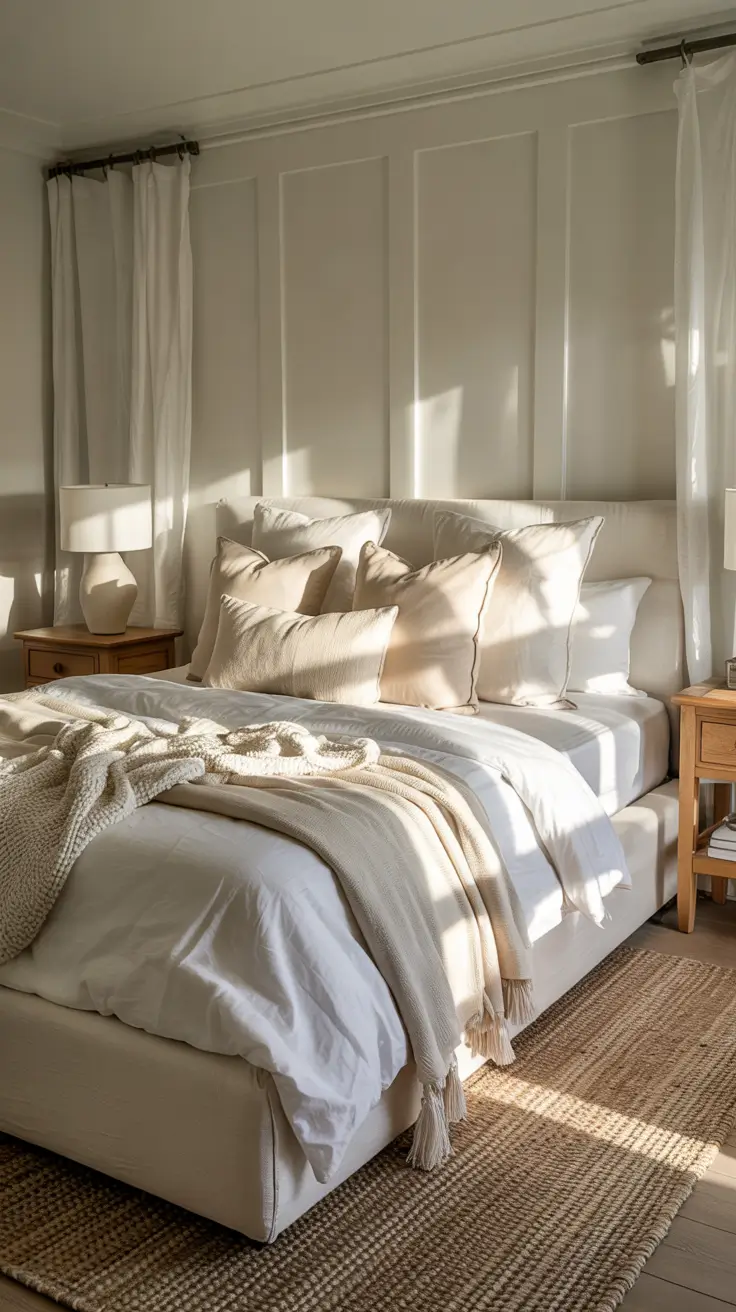 Soft Neutral Bedroom Furniture Ideas With Cozy Minimal Elegance