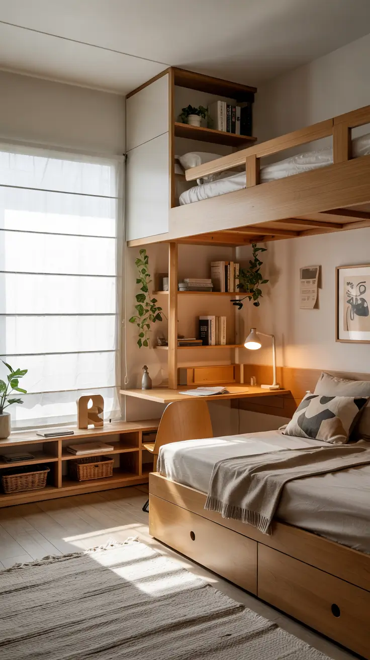 Space Saving Loft Bedroom Furniture Ideas For Small Rooms