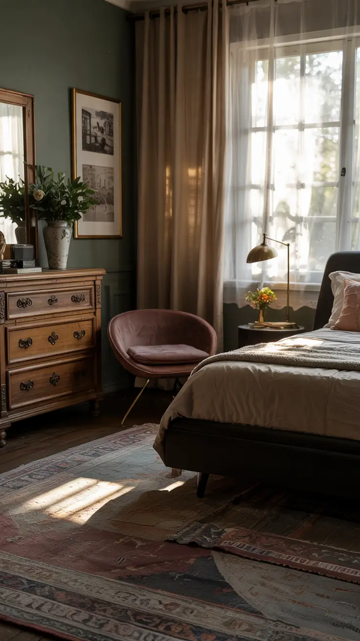 Bedroom Furniture Ideas Mismatched With Vintage And Modern Mix And Match Style