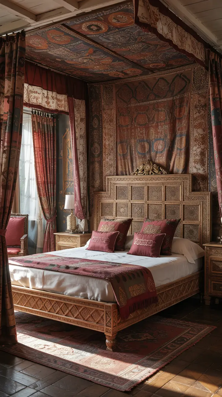 Bedroom Furniture Ideas Indian With Antique Modern Carved Wood Details