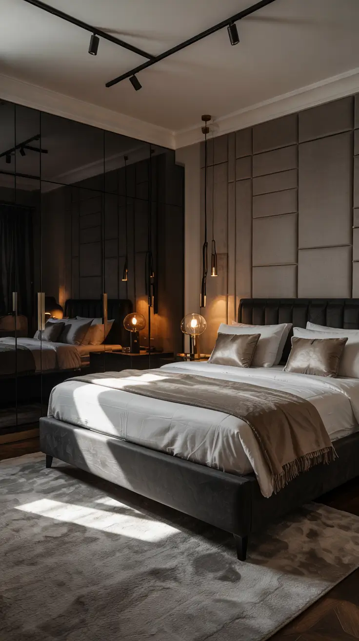 Bedroom Furniture Ideas Black With Bold Black And Gold Accents