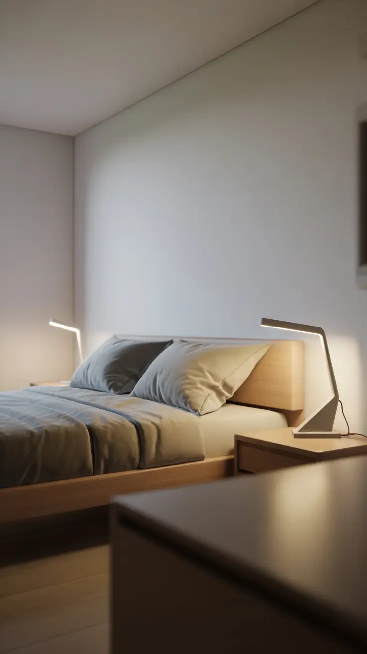 Sleek LED Bedroom Lamps Ideas For Ultra Minimal Spaces