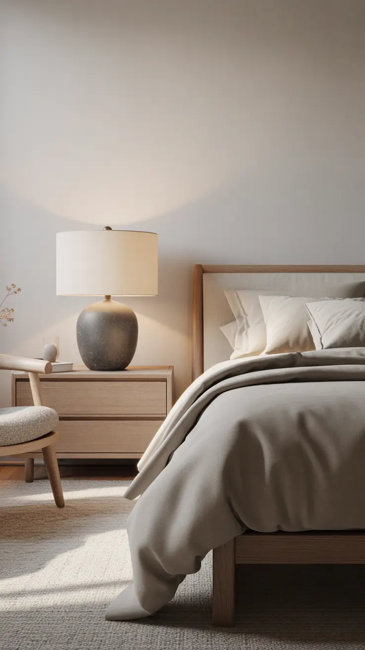 Bedroom Ideas Table Lamps With Sculptural Minimalist Bases