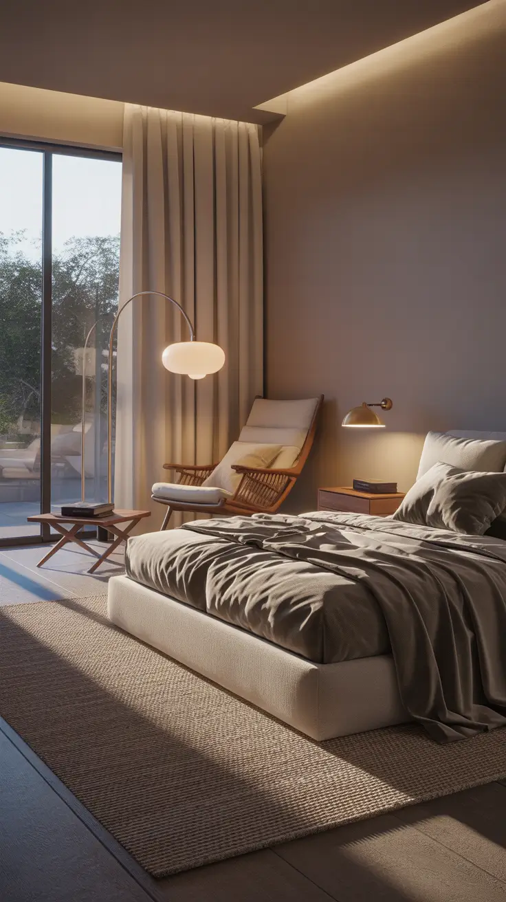 Bedroom Ideas With Floor Lamps For Soft Ambient Corners