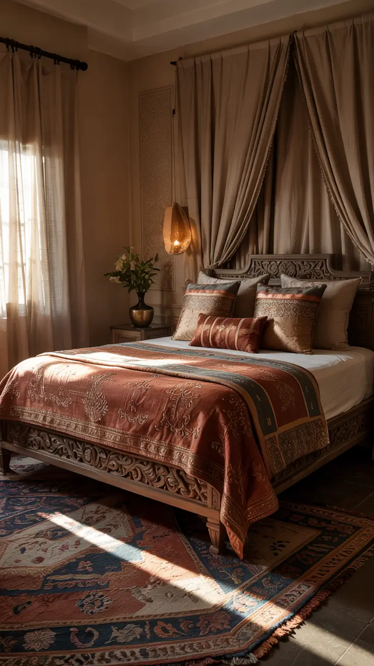 Bedroom Makeover Ideas Indian With Rich Textiles And Cultural Details