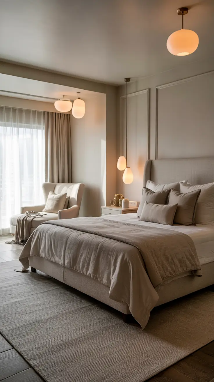 Bedroom Makeover Ideas Primary Bedroom With Calm Luxury Styling