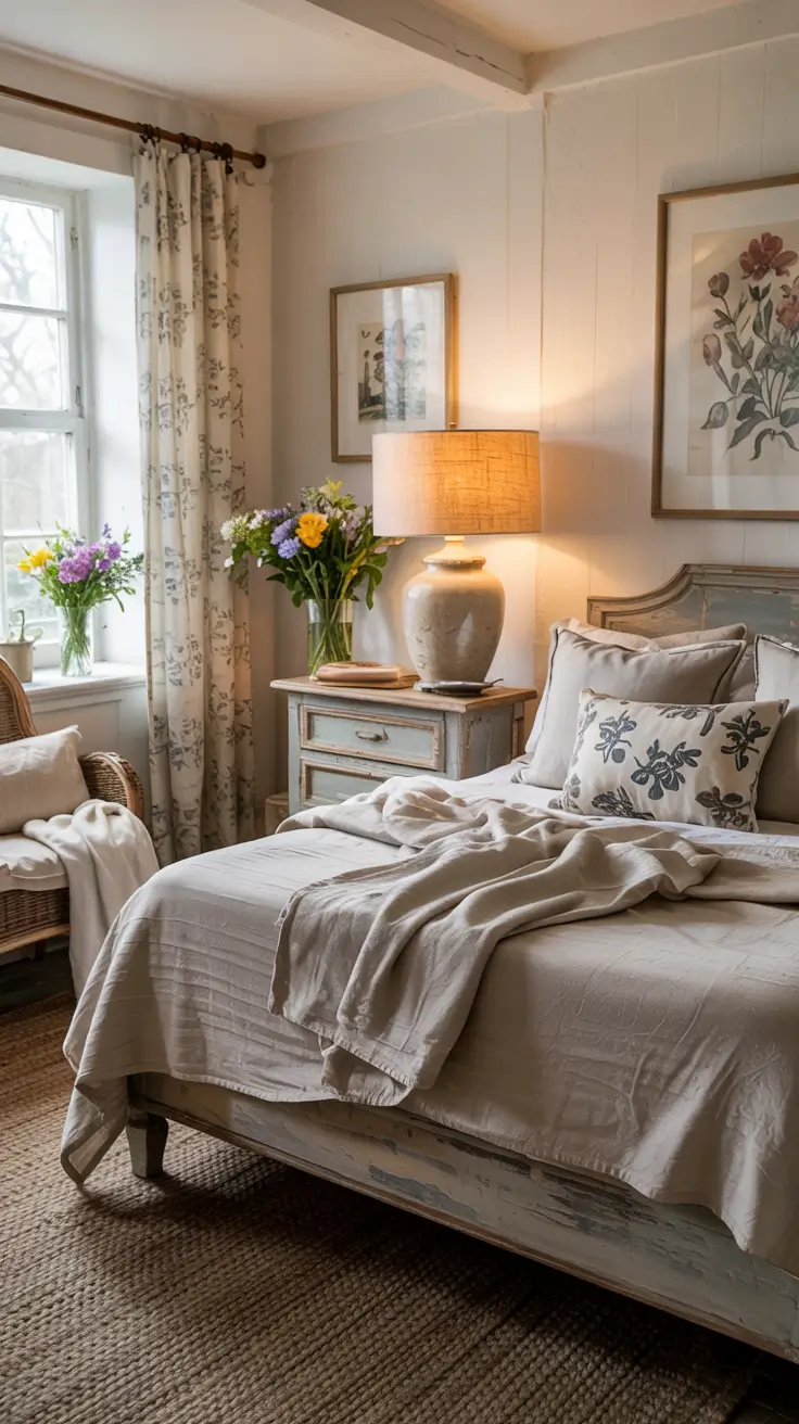 Bedroom Makeover Ideas Cottage Style With Soft Cozy Atmosphere