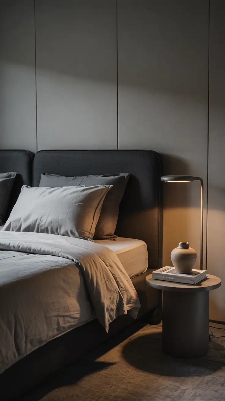 Bedroom Makeover Ideas Black And Grey Minimalist With Modern Depth