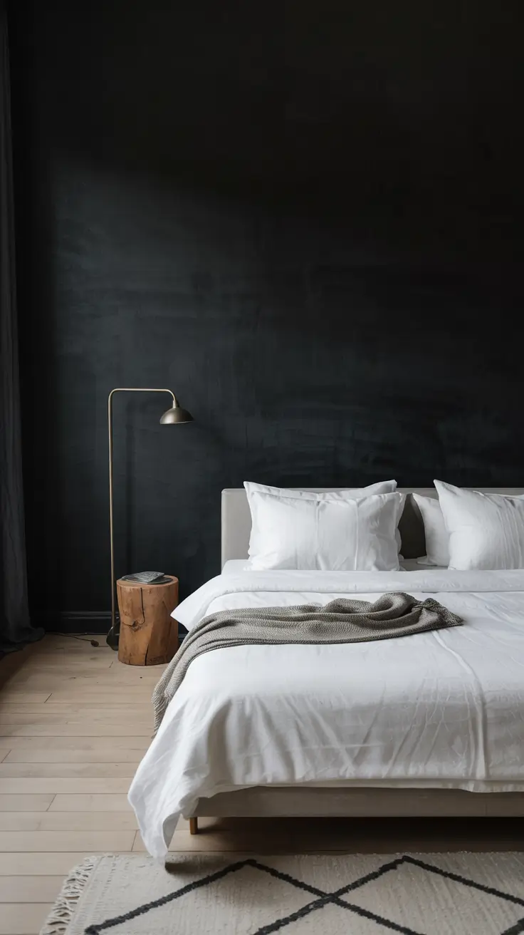 Bedroom Makeover Ideas Black And White Minimalist With Bold Contrast