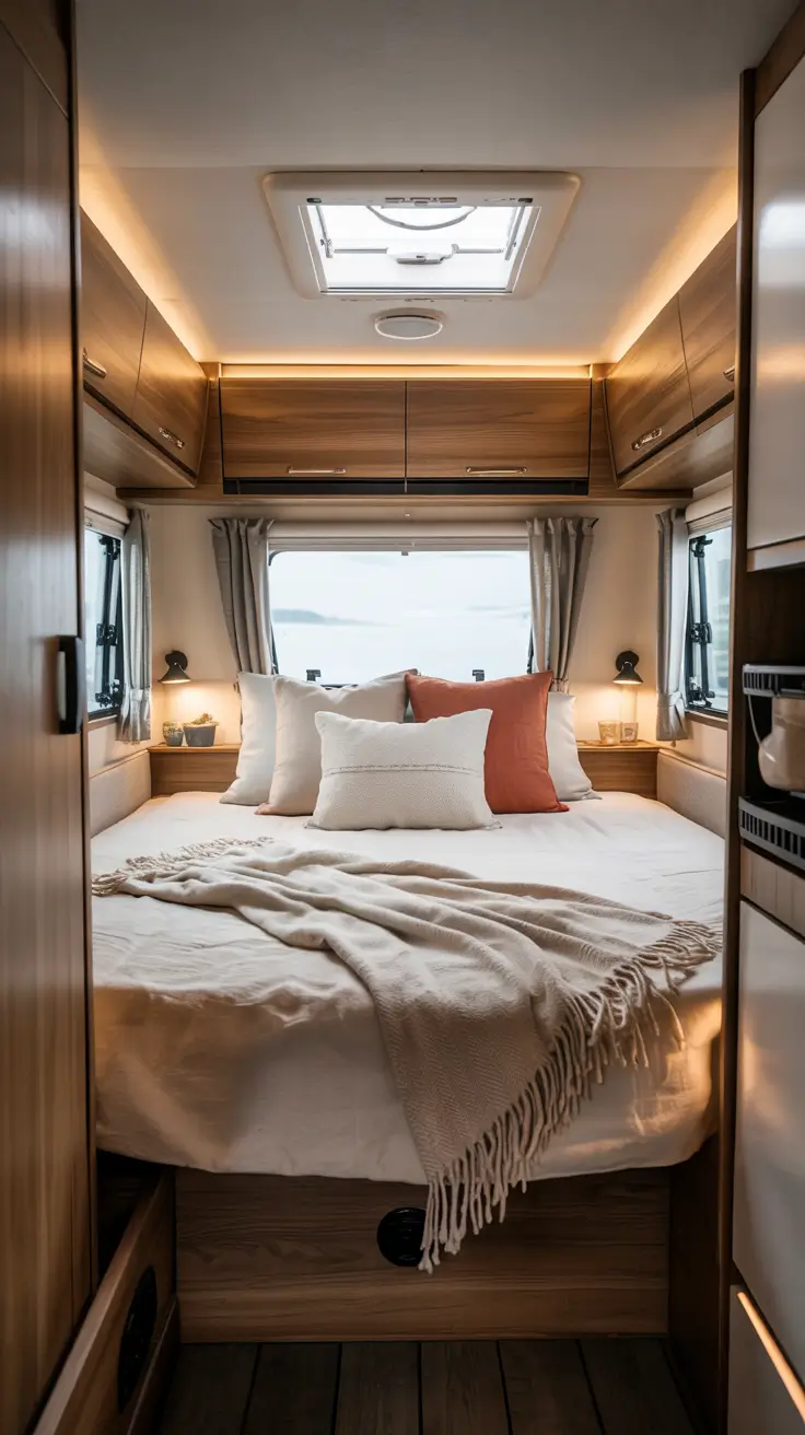 Bedroom Makeover Ideas Camper Style With Smart Cozy Storage