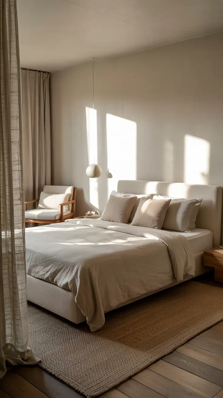 Bedroom Makeover Ideas Neutral Primary Suite With Soft Modern Elegance