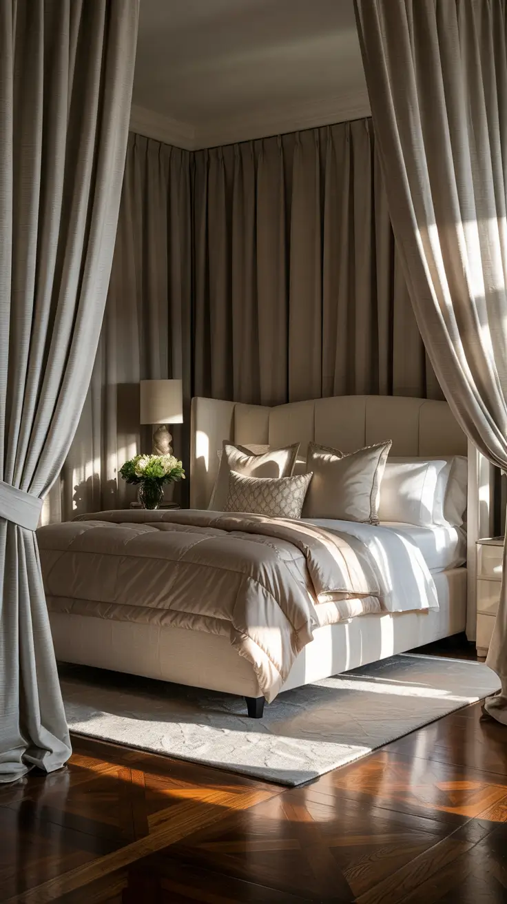 Bedroom Makeover Ideas Canopy Elegance With Soft Draped Layers