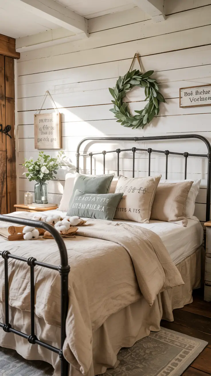 Bedroom Wall Decor Ideas 2026 13 — Bedroom Wall Decor Ideas Cottage Inspired With Cozy Farmhouse Details