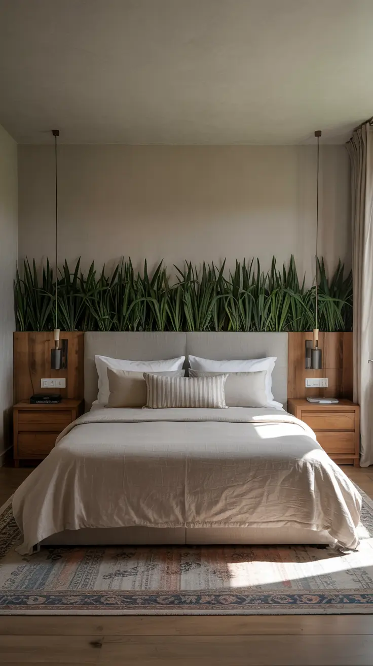 Bedroom Wall Decor Ideas 2026 14 — Bedroom Wall Decor Ideas Featuring Artificial Grass Accent Walls