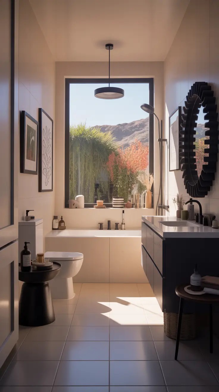 Black And White Bathroom Ideas 2026 02 - Black And White Bathroom Ideas Decor With Modern Decor Accents