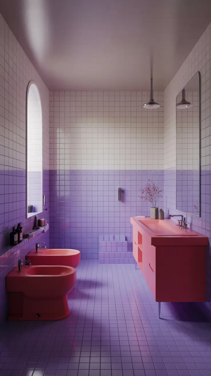 Black And White Bathroom Ideas 2026 27 - Teen Bathroom With Pink And Purple Accents