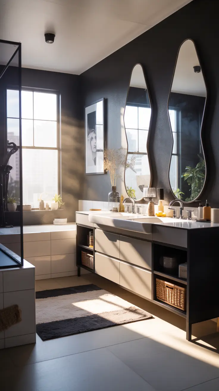 Black And White Bathroom Ideas 2026 02 - Black And White Bathroom Ideas Decor With Modern Decor Accents