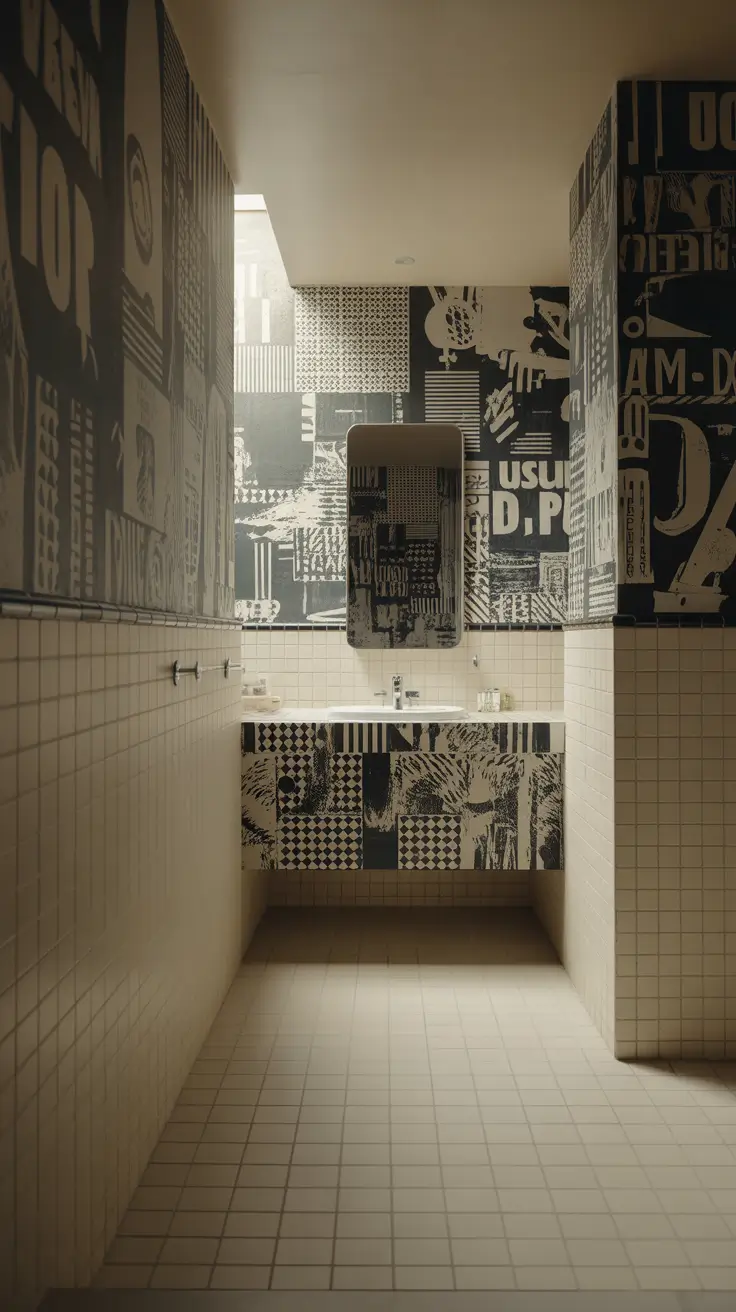 Black And White Bathroom Ideas 2026 03 - Black And White Bathroom Ideas Wallpaper For Bold Bathroom Style