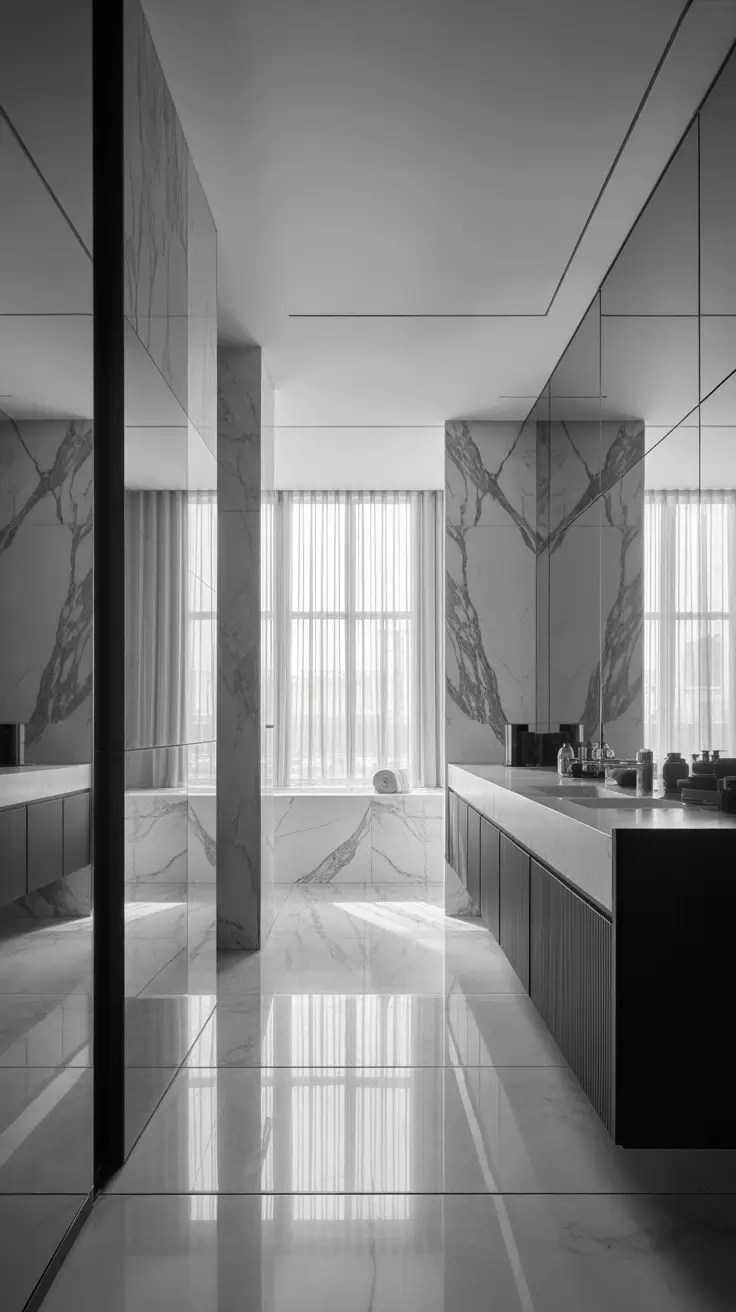 Black And White Bathroom Ideas 2026 09 - Black And White Bathroom Ideas Luxury With Modern Luxury Finishes