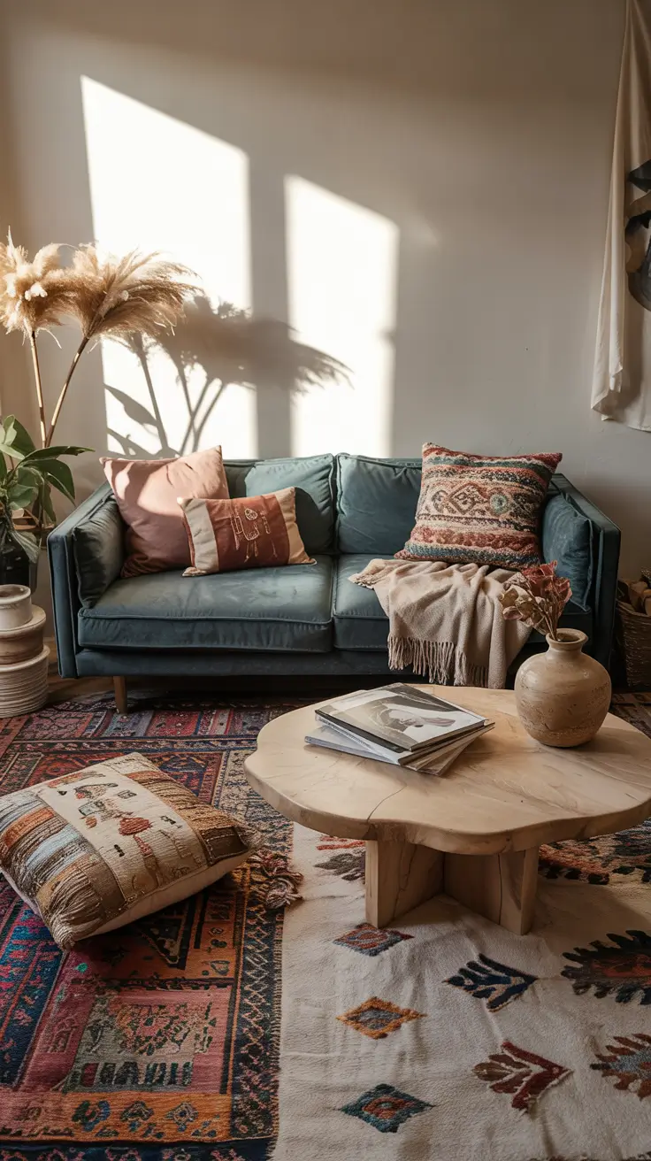 Contemporary Living Room Ideas 2026 21 – Boho Contemporary Living Room Ideas With Natural Light