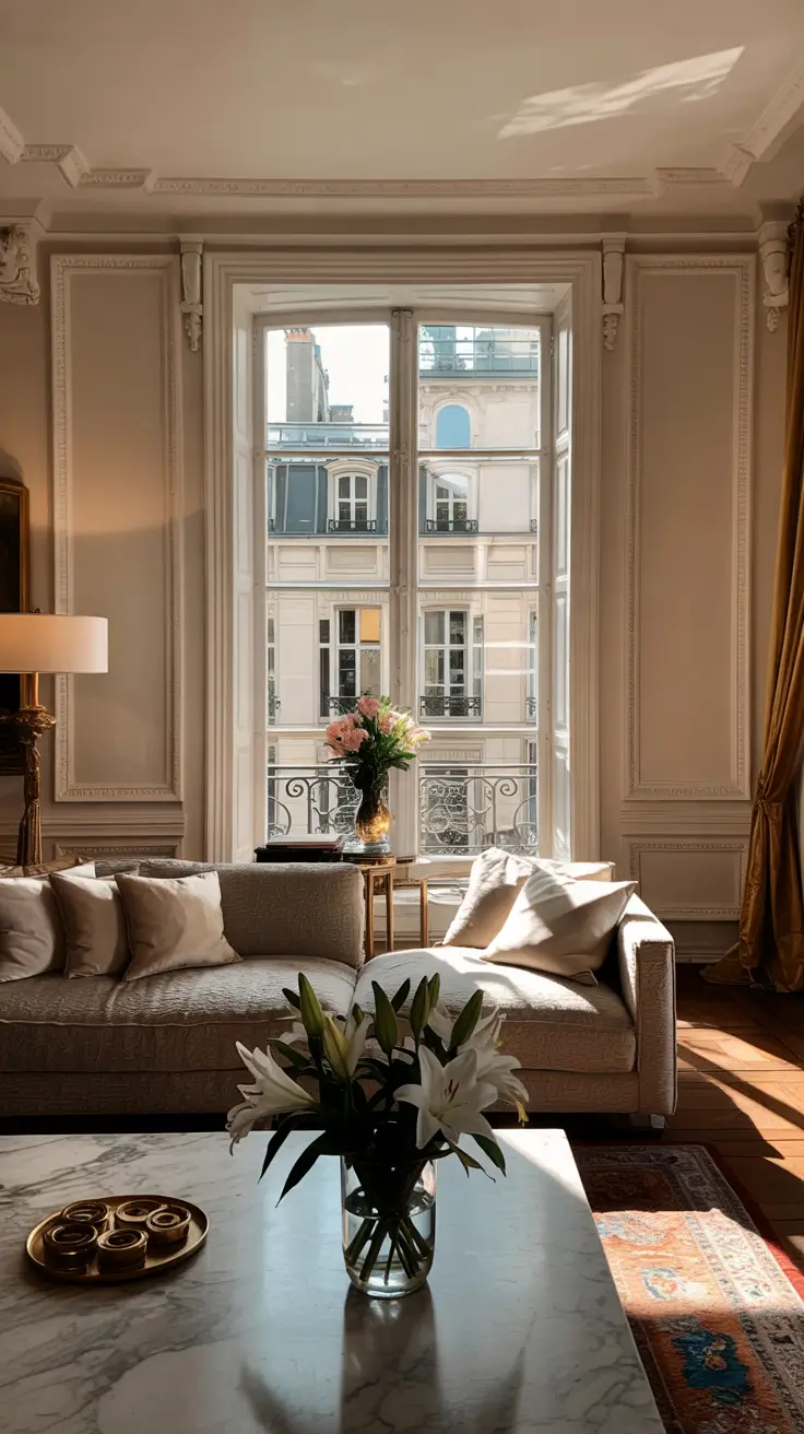 Contemporary Living Room Ideas 2026 23 – Parisian-Inspired Contemporary Living Room Ideas