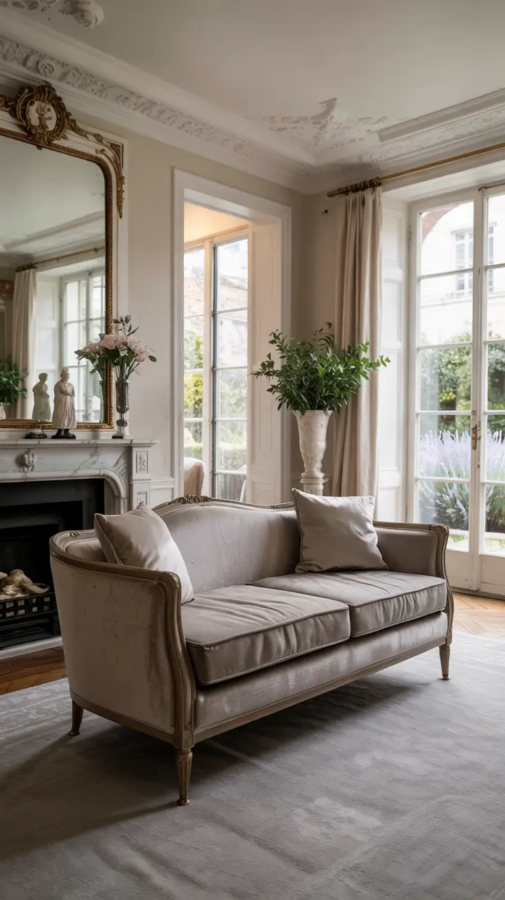 Contemporary Living Room Ideas 2026 08 – French Contemporary Living Room Ideas With Classic Parisian Touches