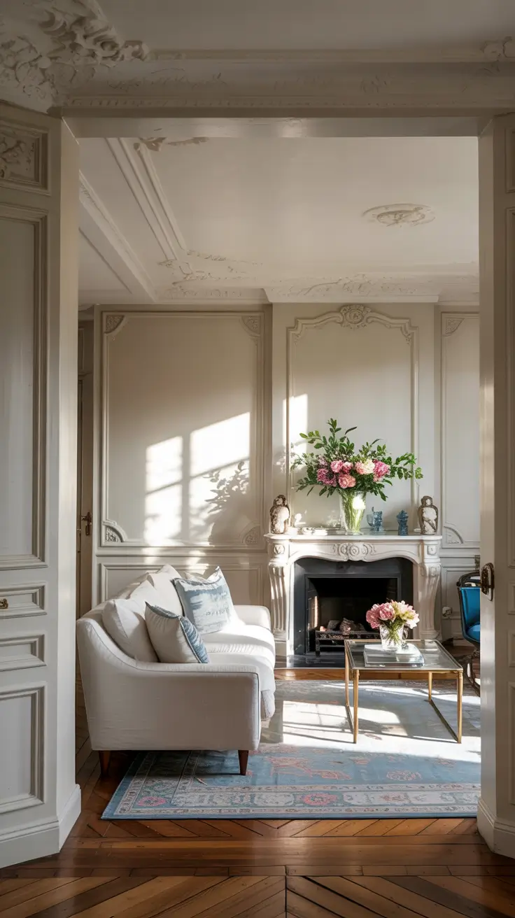 Contemporary Living Room Ideas 2026 08 – French Contemporary Living Room Ideas With Classic Parisian Touches